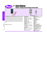 Thumbnail of document Data Sheet - MM10 Digital Multimeter